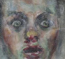 Hellseherin, 2016, oil behind plastic film, 34 x 28 cm.jpg