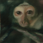 Portrait IV, 2016, oil on board with reflecting back, 15 x 15 cm.jpg